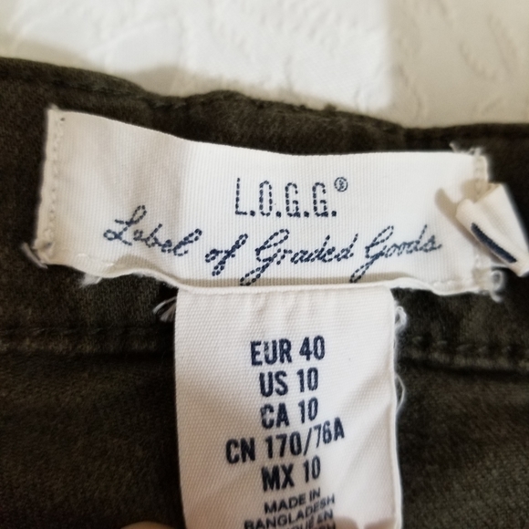 L.O.G.G label of graded goods olive color size 10 pants. - Picture 2 of 13